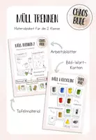 Vorschau - Arbeitsblätter - Müll trennen - Materialpaket für die 2. Klasse - Deckblatt