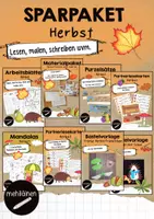 Vorschau - Arbeitsblätter - SPARPAKET Herbst - Deckblatt