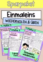 Vorschau - Stundenentwürfe - Sparpaket: Wiederholung, Festigung Einmaleins - Deckblatt