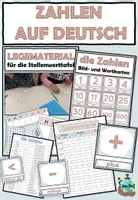 Vorschau - Arbeitsblätter - Zahlen auf Deutsch- kleines Materialpaket- DaZ / Mathe - Deckblatt