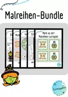 Vorschau - Arbeitsblätter - Malreihen-Bundle Hexe - Deckblatt