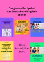 Vorschau - Mal- und Bastelvorlagen - E-Books zum Deutsch und Englisch üben - Deckblatt