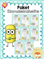 Vorschau - Arbeitsblätter - Materialpaket - Minihefte zum kleinen Einmaleins - Deckblatt