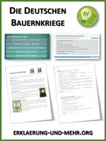 Vorschau - Arbeitsblätter - Die Deutschen Bauernkriege (Materialpaket) - Deckblatt