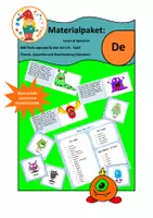 Vorschau - Spiele - Materialpaket Monsterbeschreibungen_Lese- und Sprechspiele - Deckblatt