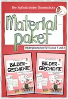 Vorschau - Stundenentwürfe - Bildergeschichte (Materialpaket) - Klasse 2 und 3 - Deckblatt