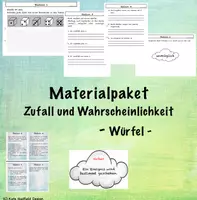 Vorschau - Arbeitsblätter - Materialpaket - Zufall und Wahrscheinlichkeit - Würfel - Deckblatt