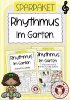 Vorschau - Unterrichtsreihen - Rhythmusbausteine - Im Garten - SPARPAKET - Deckblatt