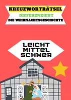 Vorschau - Arbeitsblätter - Materialpaket Kreuzworträtsel die Weihnachtsgeschichte - differenziert - Deckblatt