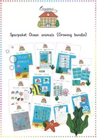 Vorschau - Arbeitsblätter - Sparpaket Ocean animals (Growing bundle) - Deckblatt