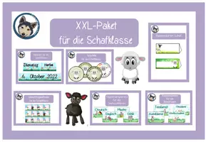 Vorschau - Poster - Wachsendes Materialpaket Schafklasse #Klassentier - Deckblatt