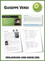 Vorschau - Arbeitsblätter - Guiseppe Verdi (Materialpaket) - Deckblatt
