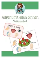 Vorschau - Stundenentwürfe - Advent mit allen Sinnen - Materialpaket - Deckblatt