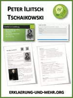 Vorschau - Arbeitsblätter - Peter Iljitsch Tschaikowski (Materialpaket) - Deckblatt