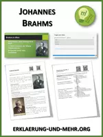 Vorschau - Arbeitsblätter - Johannes Brahms (Materialpaket) - Deckblatt