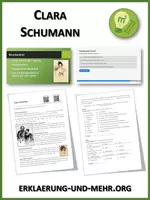 Vorschau - Arbeitsblätter - Clara Schumann (Materialpaket) - Deckblatt