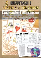 Vorschau - Arbeitsblätter - Materialpaket: Blitzlesen und Schreiben -112 Wörter für Klasse 1 - Deckblatt