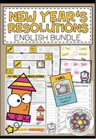 Vista previa - Unidades / Secuencias / Situaciones de Aprendizaje - NEW YEAR'S RESOLUTIONS - English Bundle (Focus: will-future) - Portada