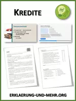 Vorschau - Arbeitsblätter - Kredite (Materialpaket) - Deckblatt