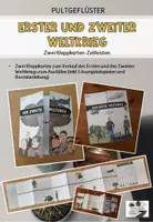 Vorschau - Arbeitsblätter - Materialpaket: Klappkarten zum Ersten Weltkrieg und Zweiten Weltkrieg - Deckblatt