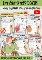 Vorschau - Arbeitsblätter - MEGA WACHSENDES Sparpaket: Alle Videos und Dokus zu "Gesunde Ernährung" - Deckblatt