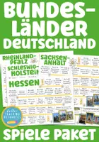 Vorschau - Stationenlernen - Bundesländer Deutschland Materialpaket Erdkunde und Sachunterricht - Deckblatt