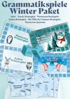 Vorschau - Spiele - Winter Grammatikspiele Materialpaket - Deckblatt