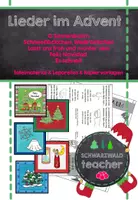 Vorschau - Arbeitsblätter - Liederarbeitungen im Advent: Komplettpaket mit Tafelmaterial, Kopiervorlagen und Leporellos - Deckblatt