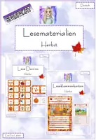 Vorschau - Spiele - SPARPAKET - Lesematerialien - Herbst - Deckblatt