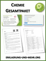 Vorschau - Arbeitsblätter - Materialpaket Chemie - Deckblatt