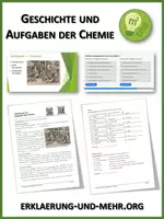 Vorschau - Arbeitsblätter - Geschichte und Aufgaben der Chemie (Materialpaket) - Deckblatt