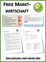 Vorschau - Arbeitsblätter - Freie Marktwirtschaft (Materialpaket) - Deckblatt