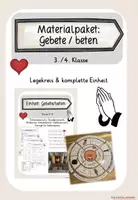 Vorschau - Stundenentwürfe - Materialpaket: Gebete/beten (Kl.3/4) #edukiferiensale24 - Deckblatt