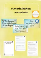 Vorschau - Unterrichtsreihen - Materialpaket Murmelbahn - Deckblatt