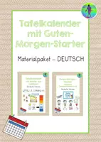 Vorschau - Arbeitsblätter - Materialpaket - Tafelkalender mit Guten-Morgen-Starter DEUTSCH - Deckblatt