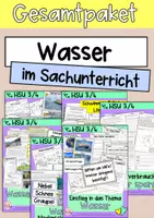 Vorschau - Arbeitsblätter - Materialpaket Wasser (alle Materialien zum Thema) - Deckblatt