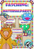 Vorschau - Unterrichtsreihen - Wachsendes Materialpaket : Fasching - Karneval - Deckblatt