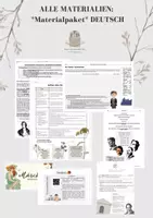 Vorschau - Unterrichtsreihen - Materialpaket: DEUTSCH alles von FrauEnglischDeutsch - Deckblatt