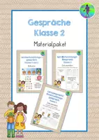 Vorschau - Bildkarten - Gespräche Klasse 2 - Materialpaket - Deckblatt