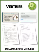 Vorschau - Arbeitsblätter - Vertrieb (Materialpaket) - Deckblatt