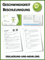 Vorschau - Arbeitsblätter - Geschwindigkeit (Materialpaket) - Deckblatt