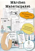 Vorschau - Arbeitsblätter - Paket Märchen (wachsendes Paket) FrauCuppaTea - Deckblatt