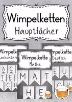Vorschau - Anderer Materialtyp - Wimpelketten Hauptfächer - Deckblatt