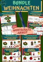 Vorschau - Spiele - BUNDLE: Wortschatzarbeit - Weihnachten - Deckblatt