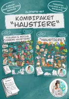 Vorschau - Unterrichtsreihen - Cliparts-Kombi-Paket Figuren & Motive "Haustiere" Haustierhaltung - Deckblatt