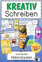 Vorschau - Stundenentwürfe - Materialpaket KREATIVES SCHREIBEN (wachsend) - Deckblatt