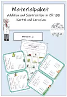 Vorschau - Bildkarten - Materialpaket Addition und Subtraktion im ZR 100 - Deckblatt