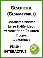 Vorschau - Arbeitsblätter - Geschichte (interactive Gesamtpaket) - Deckblatt