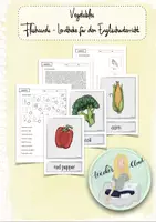 Vorschau - Arbeitsblätter - Sparpaket Vegetables Flashcards + Lerntheke für den Englischunterricht + Bingo+interaktives Material - Deckblatt