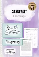 Vorschau - Arbeitsblätter - wachsendes Sparpaket: Fahrzeuge - Deckblatt